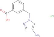 3-[(4-Amino-1H-pyrazol-1-yl)methyl]benzoic acid hydrochloride