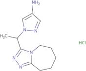 1-(1-{5H,6H,7H,8H,9H-[1,2,4]Triazolo[4,3-a]azepin-3-yl}ethyl)-1H-pyrazol-4-amine hydrochloride