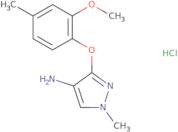 3-(2-Methoxy-4-methylphenoxy)-1-methyl-1H-pyrazol-4-amine hydrochloride
