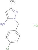 1-[(4-Chlorophenyl)methyl]-3-methyl-1H-pyrazol-5-amine hydrochloride