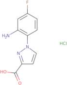 1-(2-Amino-4-fluorophenyl)-1H-pyrazole-3-carboxylic acid hydrochloride