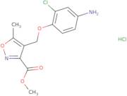 Methyl 4-[(4-amino-2-chlorophenoxy)methyl]-5-methyl-1,2-oxazole-3-carboxylate hydrochloride
