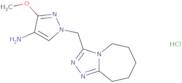 3-Methoxy-1-({5H,6H,7H,8H,9H-[1,2,4]triazolo[4,3-a]azepin-3-yl}methyl)-1H-pyrazol-4-amine hydrochl…