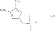 3-Methyl-1-(2,2,2-trifluoroethyl)pyrazol-4-amine hydrochloride