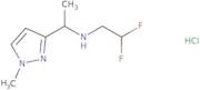 (2,2-Difluoroethyl)[1-(1-methyl-1H-pyrazol-3-yl)ethyl]amine hydrochloride