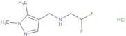 (2,2-Difluoroethyl)[(1,5-dimethyl-1H-pyrazol-4-yl)methyl]amine hydrochloride