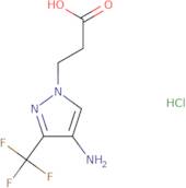 3-[4-Amino-3-(trifluoromethyl)-1H-pyrazol-1-yl]propanoic acid hydrochloride