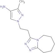 3-Methyl-1-[2-(6,7,8,9-tetrahydro-5H-[1,2,4]triazolo[4,3-a]azepin-3-yl)ethyl]-1H-pyrazol-4-amine