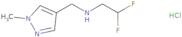 (2,2-Difluoroethyl)[(1-methyl-1H-pyrazol-4-yl)methyl]amine hydrochloride