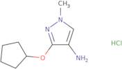 3-(Cyclopentyloxy)-1-methyl-1H-pyrazol-4-amine hydrochloride