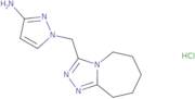 1-({5H,6H,7H,8H,9H-[1,2,4]Triazolo[4,3-a]azepin-3-yl}methyl)-1H-pyrazol-3-amine hydrochloride