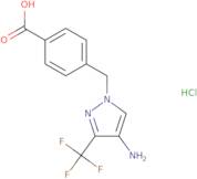 4-{[4-Amino-3-(trifluoromethyl)-1H-pyrazol-1-yl]methyl}benzoic acid hydrochloride