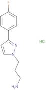 3-[3-(4-Fluorophenyl)-1H-pyrazol-1-yl]propan-1-amine hydrochloride