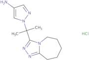 1-[1-Methyl-1-(6,7,8,9-tetrahydro-5H-[1,2,4]triazolo[4,3-a]azepin-3-yl)ethyl]-1H-pyrazol-4-amine h…