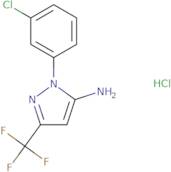 1-(3-Chlorophenyl)-3-(trifluoromethyl)-1H-pyrazol-5-amine hydrochloride