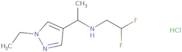 (2,2-Difluoroethyl)[1-(1-ethyl-1H-pyrazol-4-yl)ethyl]amine hydrochloride