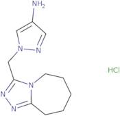 1-({5H,6H,7H,8H,9H-[1,2,4]Triazolo[4,3-a]azepin-3-yl}methyl)-1H-pyrazol-4-amine hydrochloride