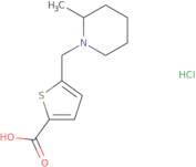 5-[(2-Methylpiperidin-1-yl)methyl]thiophene-2-carboxylic acid hydrochloride