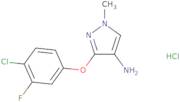 3-(4-Chloro-3-fluorophenoxy)-1-methyl-1H-pyrazol-4-amine hydrochloride