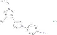 4-[3-(1-Ethyl-3-methyl-1H-pyrazol-4-yl)-1H-pyrazol-1-yl]aniline hydrochloride
