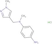 N1-Methyl-N1-[(1-methyl-1H-pyrazol-4-yl)methyl]benzene-1,4-diamine hydrochloride