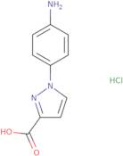 1-(4-Aminophenyl)-1H-pyrazole-3-carboxylic acid hydrochloride