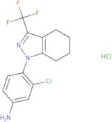 3-Chloro-4-[3-(trifluoromethyl)-4,5,6,7-tetrahydro-1H-indazol-1-yl]aniline hydrochloride