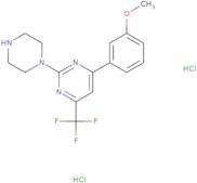 4-(3-Methoxyphenyl)-2-(piperazin-1-yl)-6-(trifluoromethyl)pyrimidine dihydrochloride