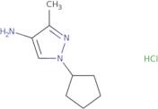 1-Cyclopentyl-3-methyl-1H-pyrazol-4-amine hydrochloride