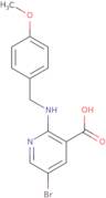 5-bromo-2-{[(4-methoxyphenyl)methyl]amino}pyridine-3-carboxylic acid