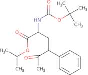 Isopropyl 2-(tert-butoxycarbonylamino)-5-oxo-4-phenyl-hexanoate