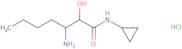 3-Amino-N-cyclopropyl-2-hydroxyheptanamide hydrochloride