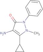 4-Amino-5-cyclopropyl-1-methyl-2-phenyl-2,3-dihydro-1H-pyrazol-3-one