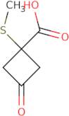 1-(Methylsulfanyl)-3-oxocyclobutane-1-carboxylic acid