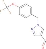 1-{[4-(Trifluoromethoxy)phenyl]methyl}-1H-pyrazole-4-carbaldehyde