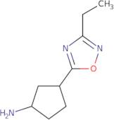 3-(3-Ethyl-1,2,4-oxadiazol-5-yl)cyclopentanamine