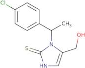 {1-[1-(4-Chlorophenyl)ethyl]-2-sulfanyl-1H-imidazol-5-yl}methanol