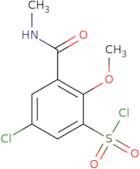 5-Chloro-2-methoxy-3-(methylcarbamoyl)benzene-1-sulfonyl chloride