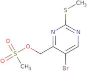 (5-bromo-2-(methylthio)pyrimidin-4-yl)methyl methanesulfonate
