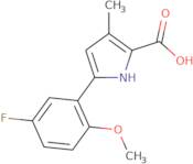 5-(5-Fluoro-2-methoxyphenyl)-3-methyl-1H-pyrrole-2-carboxylic acid