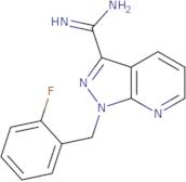 1-[(2-Fluorophenyl)methyl]-1H-pyrazolo[3,4-b]pyridine-3-carboximidamide