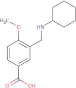 3-[(Cyclohexylamino)methyl]-4-methoxybenzoic acid