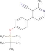 4-(4-{[tert-Butyl(dimethyl)silyl]oxy}phenyl)-2-methylnicotinonitrile