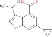 6-Cyclopropyl-3-(propan-2-yl)-[1,2]oxazolo[5,4-b]pyridine-4-carboxylic acid