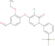 4-({5-Chloro-6-oxo-1-[3-(trifluoromethyl)phenyl]-1,6-dihydropyridazin-4-yl}oxy)-3-ethoxybenzalde...