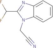 [2-(Difluoromethyl)-1H-benzimidazol-1-yl]acetonitrile