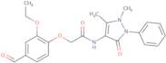 N-(1,5-Dimethyl-3-oxo-2-phenyl-2,3-dihydro-1H-pyrazol-4-yl)-2-(2-ethoxy-4-formylphenoxy)acetamide