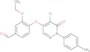 4-{[5-Chloro-1-(4-methylphenyl)-6-oxo-1,6-dihydropyridazin-4-yl]oxy}-3-ethoxybenzaldehyde