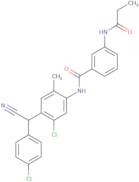 N-[5-Chloro-4-[(4-chlorophenyl)(cyano)methyl]-2-methylphenyl]-3-propionamidobenzamide