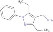 (3,5-Diethyl-1-phenyl-1H-pyrazol-4-yl)methanamine